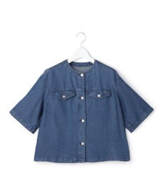 ICB L ナチュラルソフトデニム クロップドジャケット