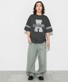 WEGO 【ユニセックス着用ITEM/手洗い可/MLサイズ】フットボールBIG　T（S）