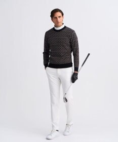 23区GOLF 【MEN】モノグラムジャガードニット