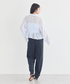 earth music&ecology シャーリングストライプシャツ