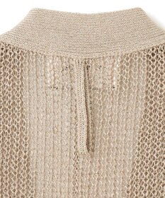 BEIGE， 【洗える】OPTICAL / ペーパーヤーンVネックロングカーディガン