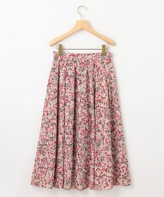 組曲 ニュアージュフラワープリント スカート