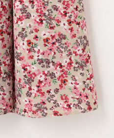 組曲 ニュアージュフラワープリント スカート
