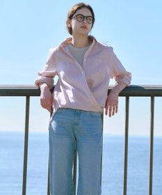J.PRESS LADIES L 【WEB限定カラーあり・2way・セット着用可】リネン シャツ ブラウス