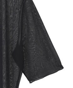 YECCA VECCA クルーネック5分袖シアートップス