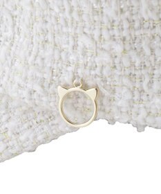 MOONBAT PAUL&JOE ACCESSOIRES(ポール&ジョー)ツイード キャップ 帽子 ネコチャーム付 UVカット