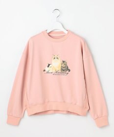 Feroux 【猫カフェMOCHAコラボ】猫ちゃんプリント トレーナー