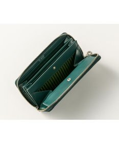 MIYABIYA La quoh with kirakaracho 南蛮七宝エンボスレザーラウンドギャルソンウォレット