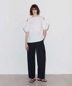 NAVE 【Nave　撥水機能・UVカット・透湿・接触冷感】ナイロンワッシャー ブラウス