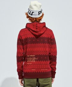 PW CIRCULUS 【手洗い可】【MEN】フェアアイルニットフーディ