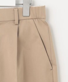 自由区 L 【接触冷感/洗える】サテンストレッチ ワイドパンツ