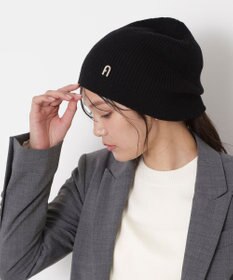 MOONBAT 【WEB限定】FURLA(フルラ)アーチロゴ付き ニット帽 帽子 UVカット 手洗いOK