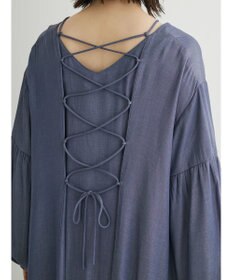 Green Parks ・ｆｕｒｒｙ　ｒａｔｅ　バックレースアップワンピース