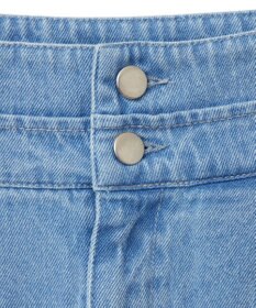 earth music&ecology ダブルベルトデザインワイドパンツ