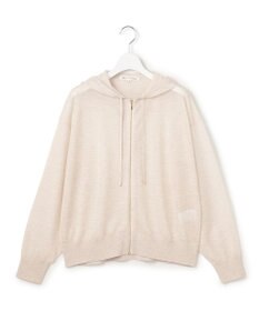 23区 【先行予約】シャイニーシアーニット ジップアップ パーカー