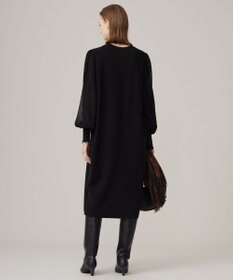 ICB L 【洗える】ウールブレンドスムース ニットワンピース