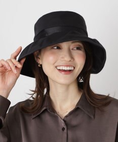 MOONBAT 【遮光100％/遮熱/UV】HIROKO KOSHINO(ヒロコ コシノ)遮光シアー カサブランカ 帽子 ゆったりMサイズ 手洗い可能/サイズ調整可能/日本製