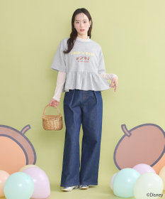 earth music&ecology チップ＆デール／フリル裏毛プルオーバー