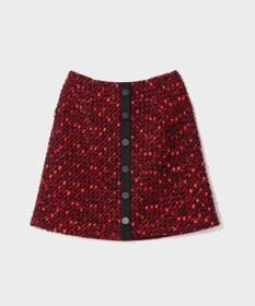 GRACE CONTINENTAL リボンヤーンツイードスカート