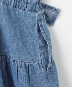 ANY KIDS ティアード デニムジャンパースカート