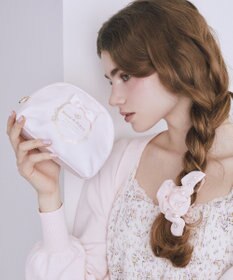 Maison de FLEUR オーガンジーパールエアリーバンスクリップ