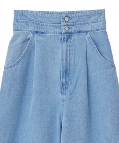 earth music&ecology ダブルベルトデザインワイドパンツ