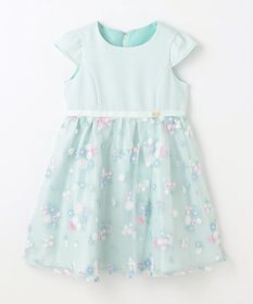 ANY KIDS フラワー刺繍ワンピース