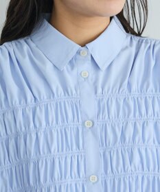 CRAFT STANDARD BOUTIQUE シャーリングショートスリーブブラウス