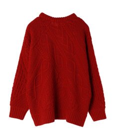 AMERICAN HOLIC パッチワークケーブルニットチュニック