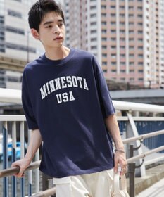 WEGO 【ユニセックス着用ITEM】カレッジロゴプリントT（SS）