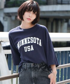 WEGO 【ユニセックス着用ITEM】カレッジロゴプリントT（SS）