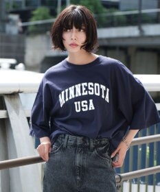 WEGO 【ユニセックス着用ITEM】カレッジロゴプリントT（SS）