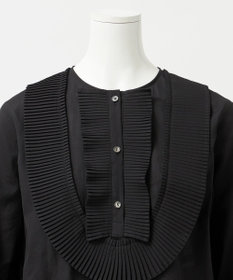 23区 【GOLD LABEL】トリアセテートオーガンジー プリーツブラウス