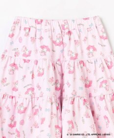 ANY KIDS 【マイメロディ＆クロミ×ANY KIDS】総柄 ティアードスカート
