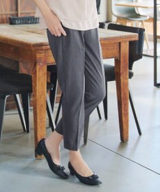 Tiaclasse 【小倉優子さん着用・洗える】カラーテーパードパンツ