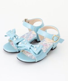 ANY KIDS リボン ヒールサンダル