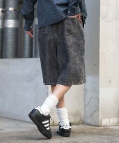 WEGO 【ウエストゴム/SMLサイズ展開】イージーコットンハーフパンツ