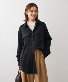 Green Parks ・ＳＵＧＡＲ　ＳＰＯＯＮ　サテンオーバーシャツ