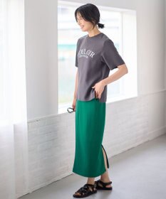 ANY 【WEB限定/UVカット/吸水速乾/接触冷感】ジョーゼットロゴ半袖Tシャツ