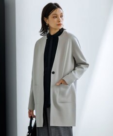 ICB L 【洗える】 アセテートミラノ ロングカーディガン トープ系