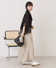 AMERICAN HOLIC レース切り替え半袖シャツ