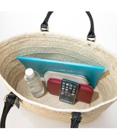 UNBILLION ペルケ perche / 牛革付属椰子かごマルシェバッグ