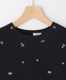 組曲 L 【先行予約・WEB限定】ミニフラワーエンブロイダリー ブラウス