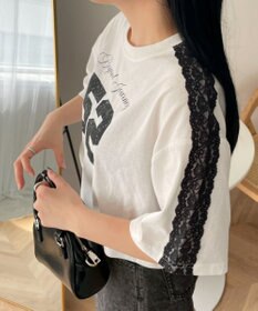 WEGO レースショルダーショートT