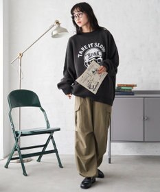 WEGO オーバーフィットジャガードプルオーバー