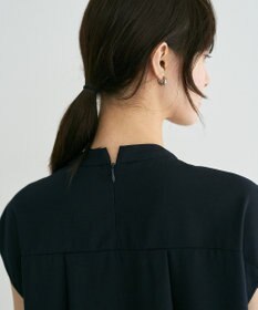 YECCA VECCA パールタックフレンチスリーブブラウス