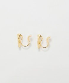 Phoebe 【金属アレルギー対応】【痛くないシリーズ】ツイストバービジューライトフィットイヤリング　ゴールド