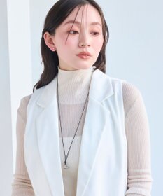 Phoebe 【金属アレルギー対応】ハートリーフセラミックピアス　シルバー/ニッケルフリー（片耳）