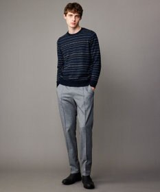 JOSEPH ABBOUD 【ウエストも伸びる！/ストレッチ/弱撥水】フランネルジャージ コンフォートパンツ