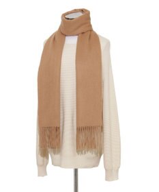 MOONBAT プラスムーンバット (+moonbat) カシミヤ100％無地ストール 洗える 190㎝×50㎝